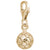 Soccer Ball Charm In Yellow Gold