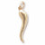 Italian Horn charm in Yellow Gold Plated hide-image
