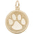 Pawprint Charm in Yellow Gold Plated