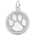 Pawprint Charm In Sterling Silver