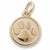 Paw Print charm in Yellow Gold Plated hide-image
