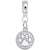 Paw Print charm dangle bead in Sterling Silver hide-image