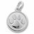 Paw Print charm in 14K White Gold hide-image