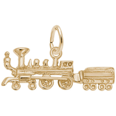 Train Charm In Yellow Gold
