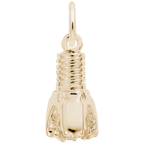Oil Drill Charm in Yellow Gold Plated