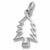 Christmas Tree charm in Sterling Silver hide-image