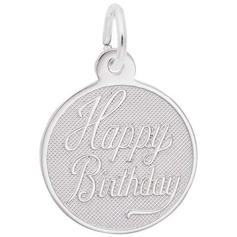 Birthday Charm In Sterling Silver