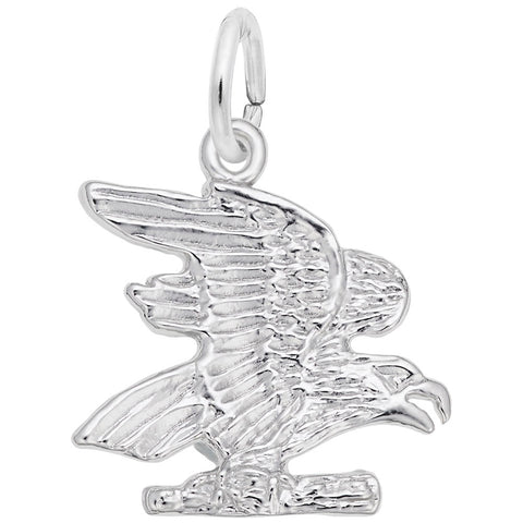 Eagle Charm In Sterling Silver