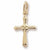 Cross Charm in 10k Yellow Gold hide-image