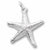 Starfish charm in 14K White Gold hide-image
