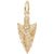 Arrowhead Charm in Yellow Gold Plated