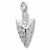 Arrowhead charm in Sterling Silver hide-image