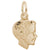 Boy Head Charm in Yellow Gold Plated