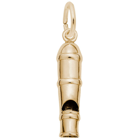 Whistle Charm in Yellow Gold Plated