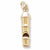 Whistle charm in Yellow Gold Plated hide-image