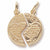 Mizpah charm in Yellow Gold Plated hide-image