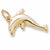 Dolphin charm in Yellow Gold Plated hide-image