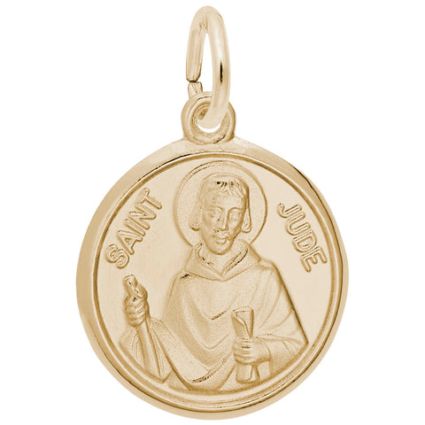 St.Jude Charm in Yellow Gold Plated