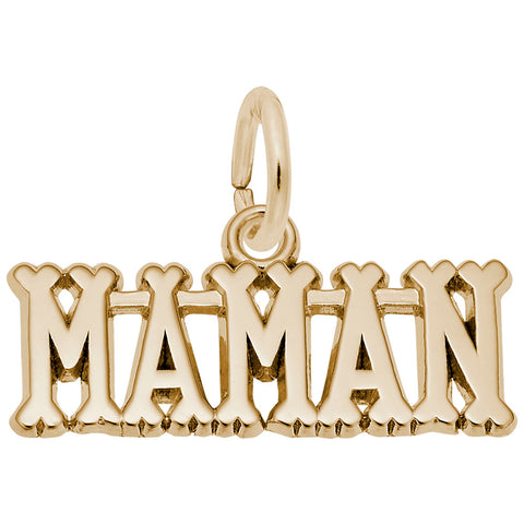 Maman Charm in Yellow Gold Plated