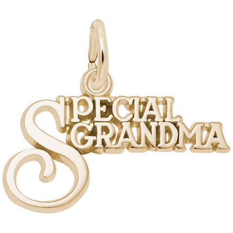 Special Grandma Charm in Yellow Gold Plated