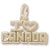 I Love Canada charm in Yellow Gold Plated hide-image