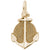 Anchor Charm In Yellow Gold