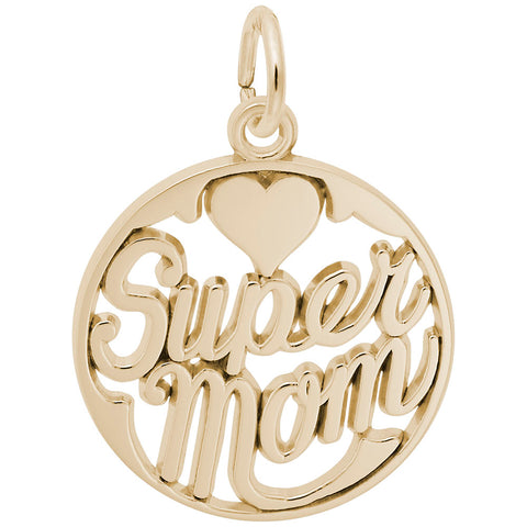 Supermom Charm in Yellow Gold Plated