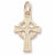 Celtic Cross charm in Yellow Gold Plated hide-image