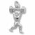 Weight Lifter charm in Sterling Silver hide-image