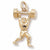 Weight Lifter charm in Yellow Gold Plated hide-image
