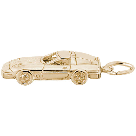 Sport Car Charm In Yellow Gold