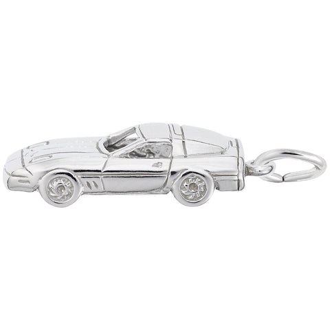 Sport Car Charm In Sterling Silver
