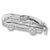 Sport Car charm in Sterling Silver hide-image