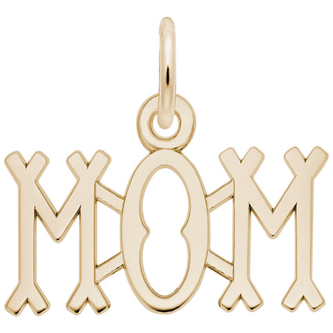 Mom Charm in Yellow Gold Plated