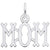 Mom Charm In 14K White Gold