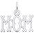 Mom Charm In Sterling Silver