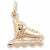 Inline Skate charm in Yellow Gold Plated hide-image