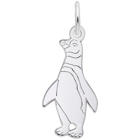 Penguin Charm In Sterling Silver