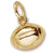 Rugby Ball Charm in 10k Yellow Gold hide-image