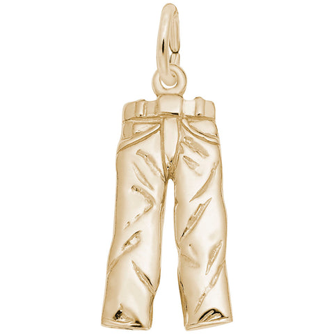 Jeans Charm In Yellow Gold