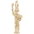 Statue Of Liberty Charm in Yellow Gold Plated