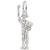 Statue Of Liberty Charm In 14K White Gold