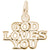 Godlovesyou Charm in Yellow Gold Plated