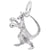 Kangaroo Charm In Sterling Silver
