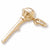 Microphone charm in Yellow Gold Plated hide-image