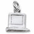 Computer charm in 14K White Gold hide-image