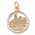New York Skyline charm in Yellow Gold Plated hide-image