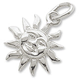 Freeport Sun Small charm in Sterling Silver