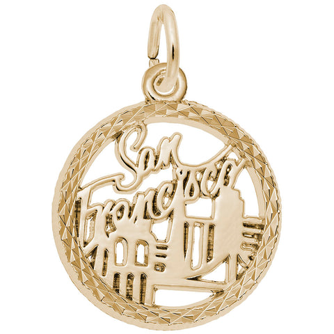 San Francisco Charm In Yellow Gold