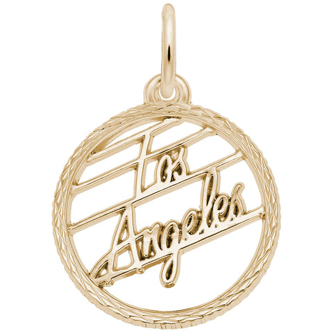 Los Angeles Charm in Yellow Gold Plated